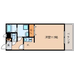 大和高田駅 徒歩23分 2階の物件間取画像